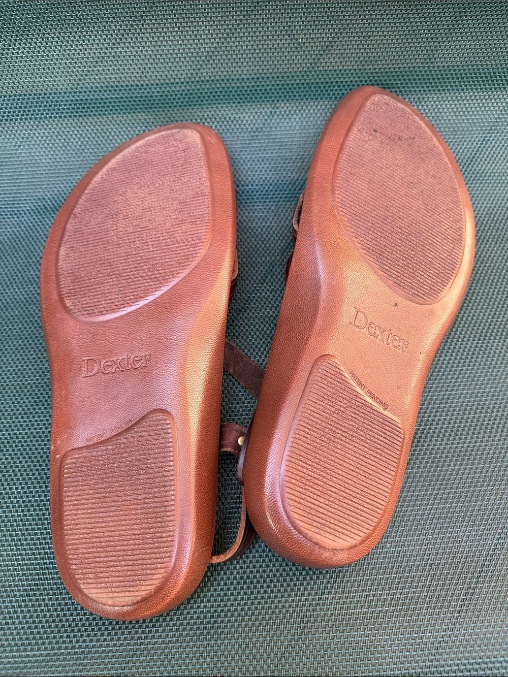 Vintage Dexter Bikini Brown Genuine Leather Strappy Gladiator Sandals size 9 - Picture 7 of 9